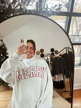 Load image into Gallery viewer, Merry Mock Neck Sweatshirt