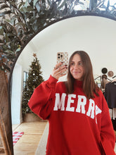 Load image into Gallery viewer, Merry Mock Neck Sweatshirt