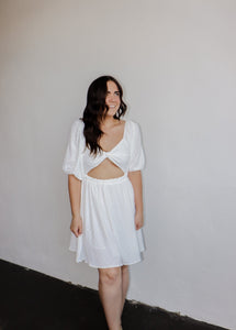 model wearing the just a dream dress.