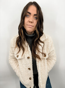 Anywhere with You Teddy Jacket - Cream