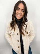 Load image into Gallery viewer, Anywhere with You Teddy Jacket - Cream
