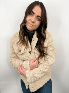 Anywhere with You Teddy Jacket - Taupe
